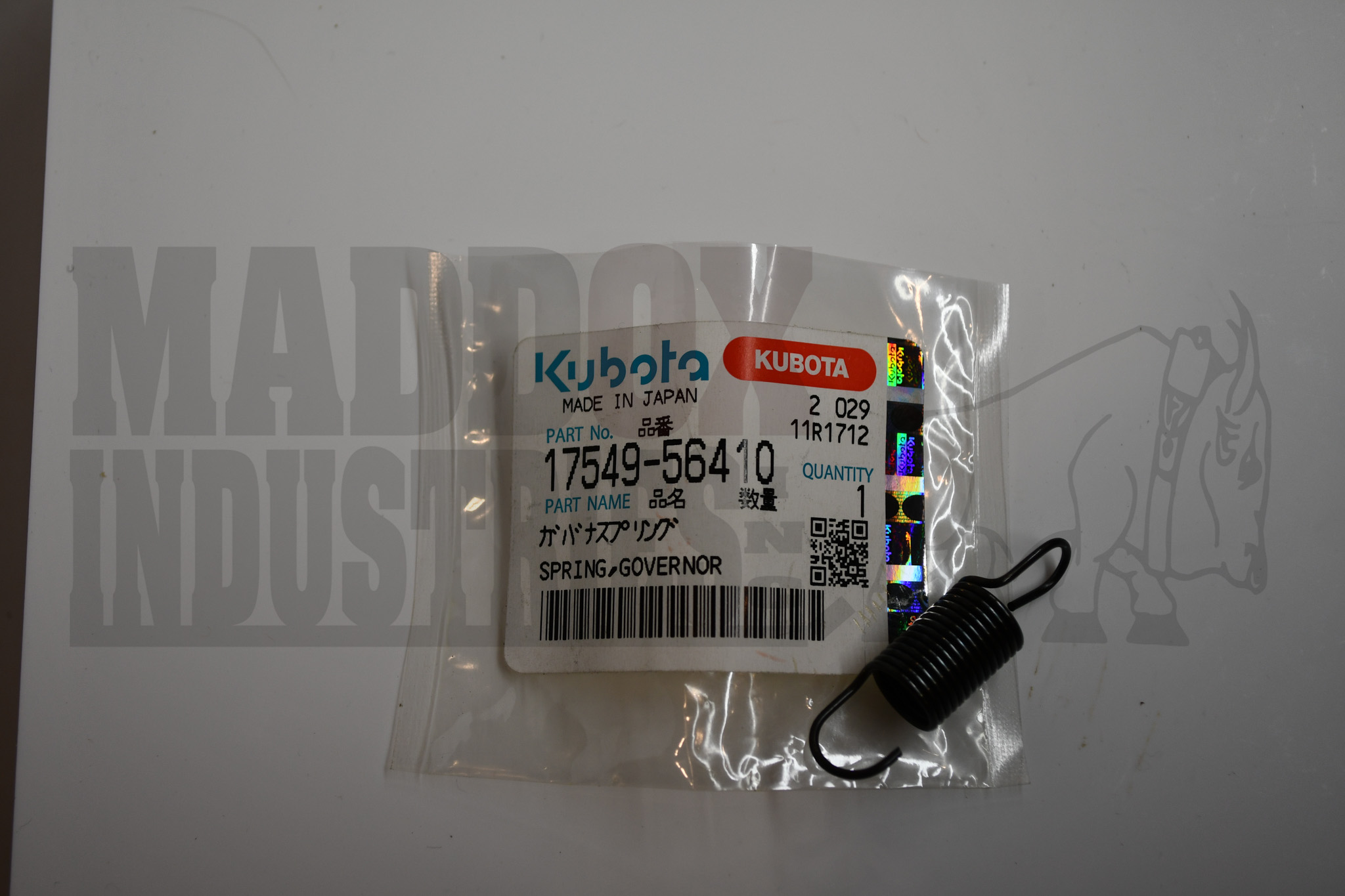 Kubota 17549-56410 Spring